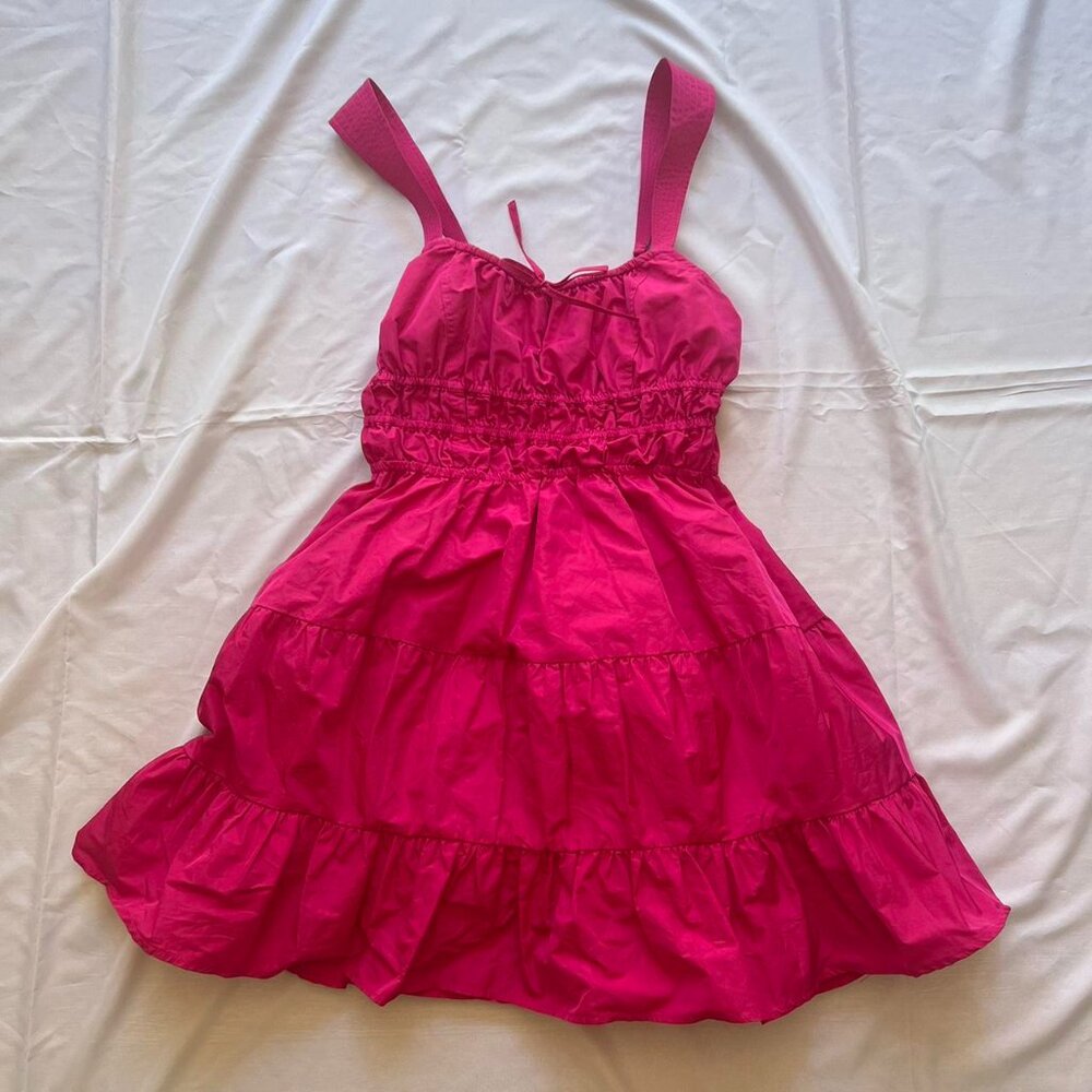 aritzia martine dress in Persian rose